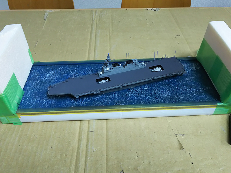 DDH-182護衛艦いせデッキエレベータ電動化工作塗装