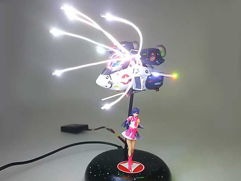 マクロス VF-1Jたまごひこーき 完成1 電飾模型