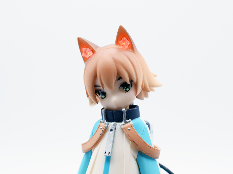 ワンダちゃんNEXT DOORプロジェクト FILE:07ポコVer.ガレージキット製作顔RGB電飾赤