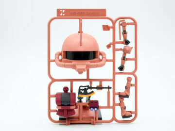 ガンプラくんシャアザク電飾LED完成１