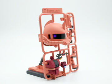 ガンプラくんシャアザク電飾LED完成２