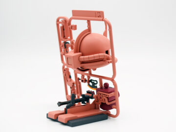 ガンプラくんシャアザク電飾LED完成４