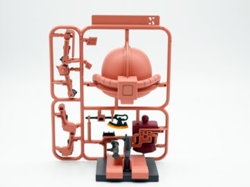 ガンプラくんシャアザク電飾LED完成５