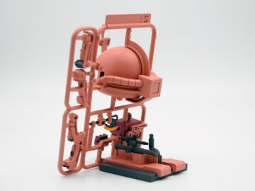 ガンプラくんシャアザク電飾LED完成６