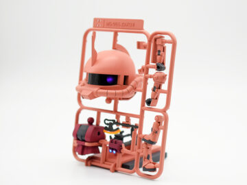 ガンプラくんシャアザク電飾LED完成８