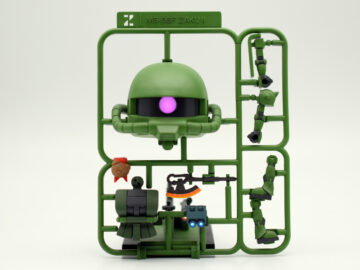 ガンプラくん量産ザクLED電飾製作完成１