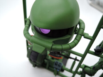 ガンプラくん量産ザク動力パイプ分離改修完成