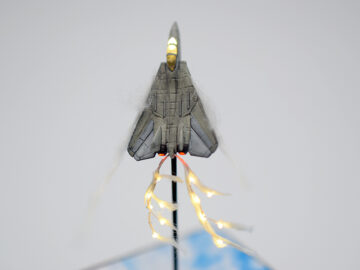 F-14トムキャットフレアジオラマ製作完成10