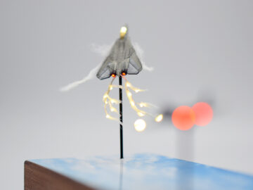 F-14トムキャットフレアジオラマ製作完成13