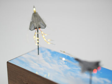 F-14トムキャットフレアジオラマ製作完成9