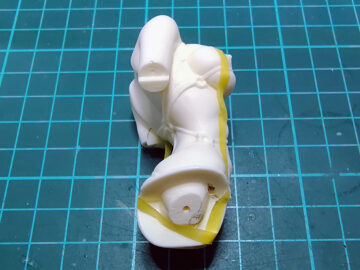 FGOマシュガレージキット電飾配線穴加工胴体